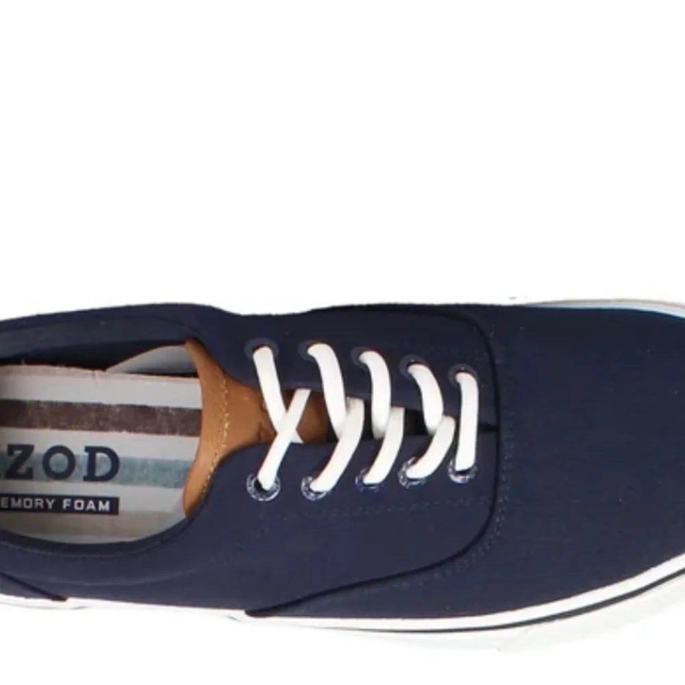 Izod Men's Canvas Shoes Rangley Memory Foam Comfort Lace Up Sneakers Quick Ship